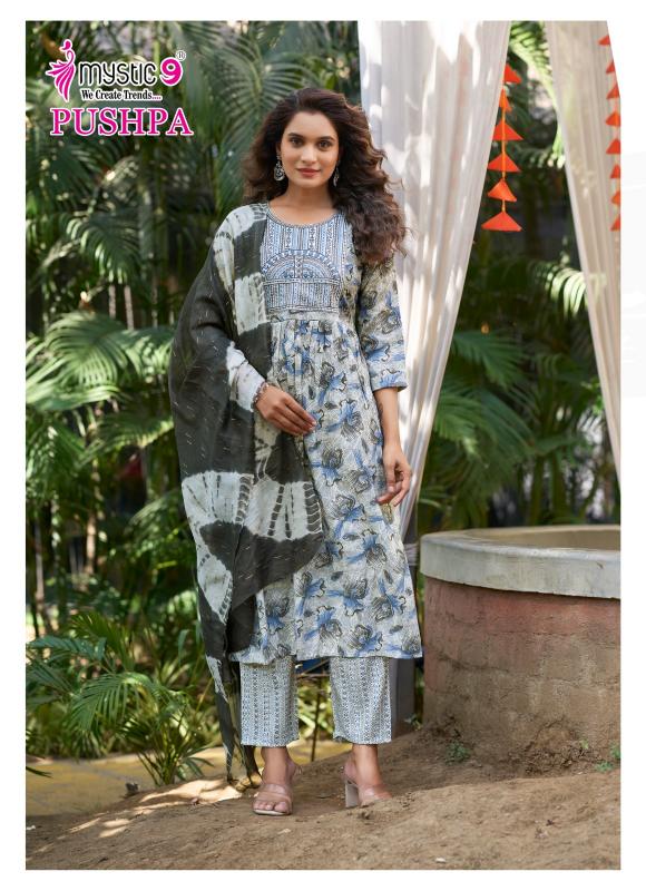 Mystic 9 Pushpa Vol 5 catalog umbrella kurtis online india