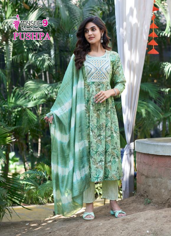 Mystic 9 Pushpa Vol 5 catalog umbrella kurtis online india