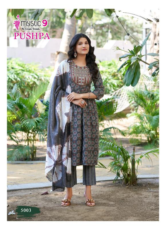 Mystic 9 Pushpa Vol 5 catalog umbrella kurtis online india