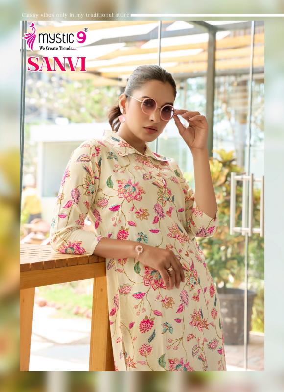 Mystic 9 Sanvi Vol 1 catalog Viscose Foil Print co ord set 