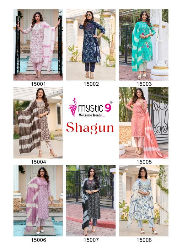 Mystic9 Shagun Vol-15 – Kurti Pant With Dupatta - Wholesale Catalog