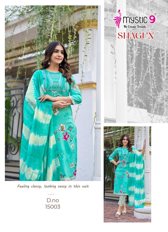 Mystic9 Shagun Vol-15 – Kurti Pant With Dupatta - Wholesale Catalog