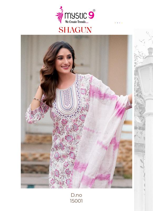 Mystic9 Shagun Vol-15 – Kurti Pant With Dupatta - Wholesale Catalog