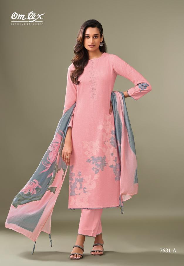 Omtex Aarohi catalog wholesale pure linen salwar kameez