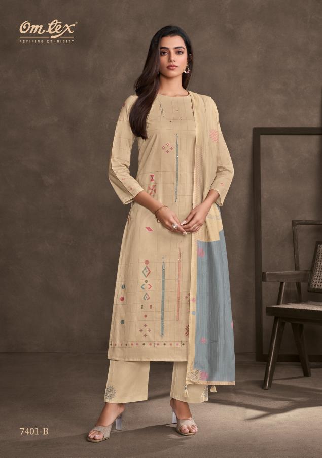 Omtex Steela catalog salwar kameez fabric wholesale