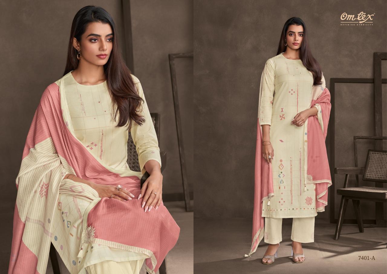 Omtex Steela catalog salwar kameez fabric wholesale