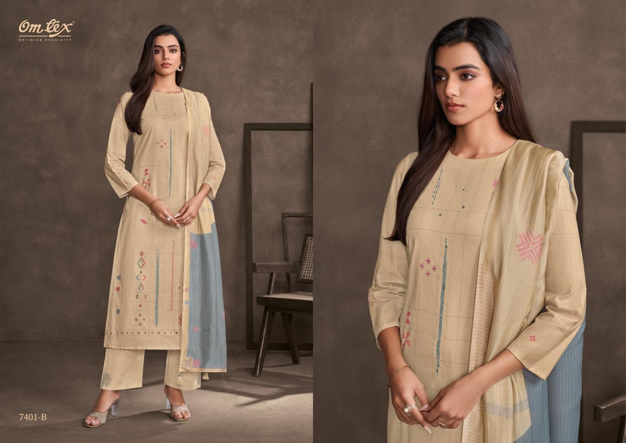 Omtex Steela catalog salwar kameez fabric wholesale