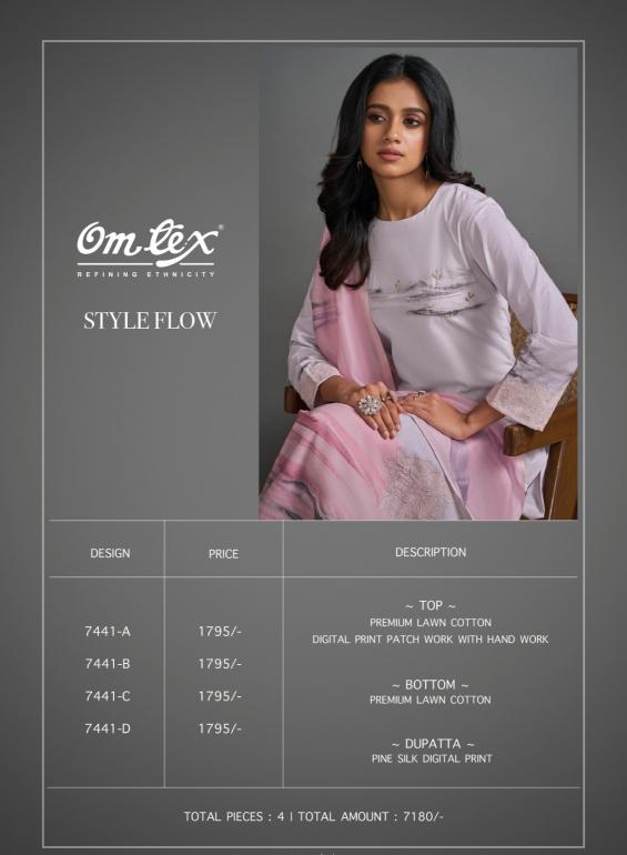 Omtex Style flow catalog wholesale dealers of salwar kameez in ahmedabad
