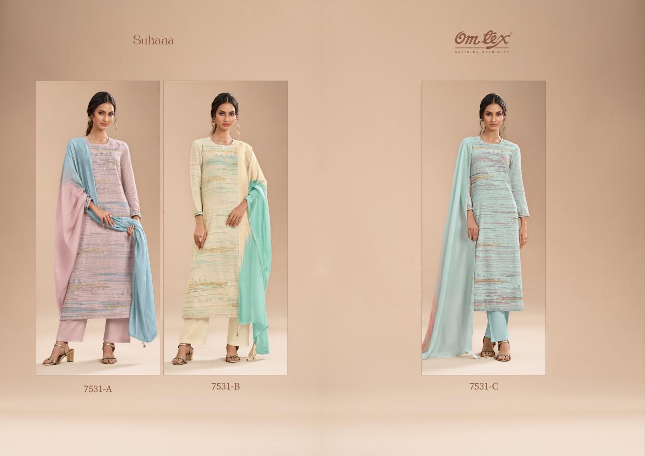 Omtex Suhana catalog wholesale salwar kameez in burrabazar