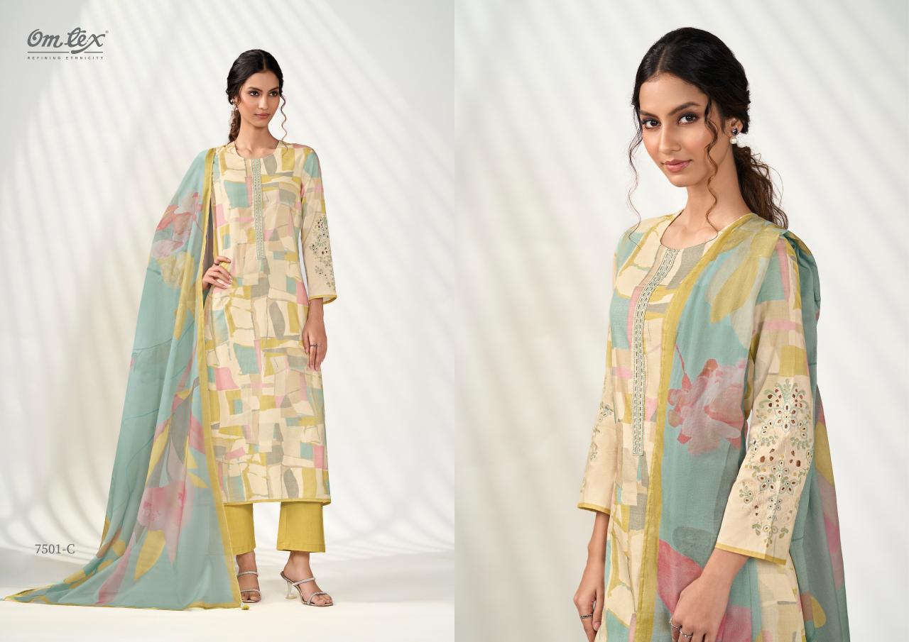 Omtex Vastra Catalog Lawn Cotton salwar suit