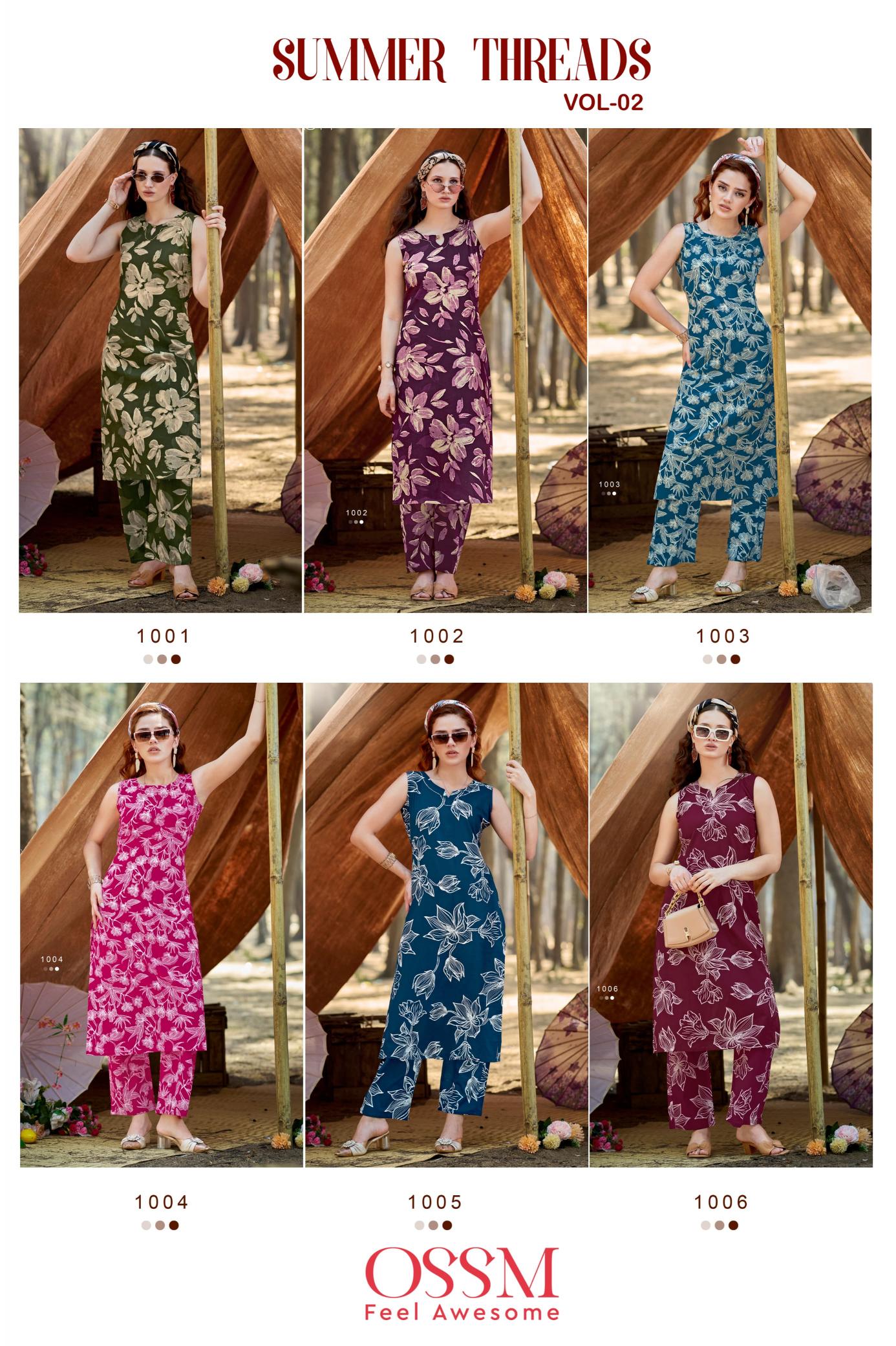 Ossm Summer Threads Vol 2 catalog co ord sets manufacturers in india