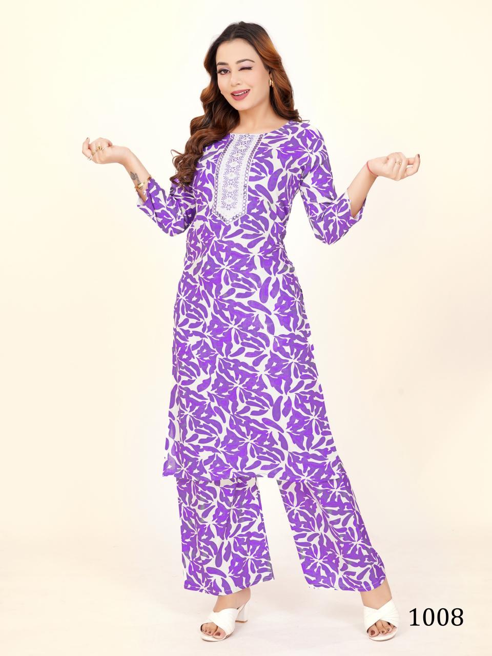 Padmavati Chingari Vol 2 catalog rayon print co ord set