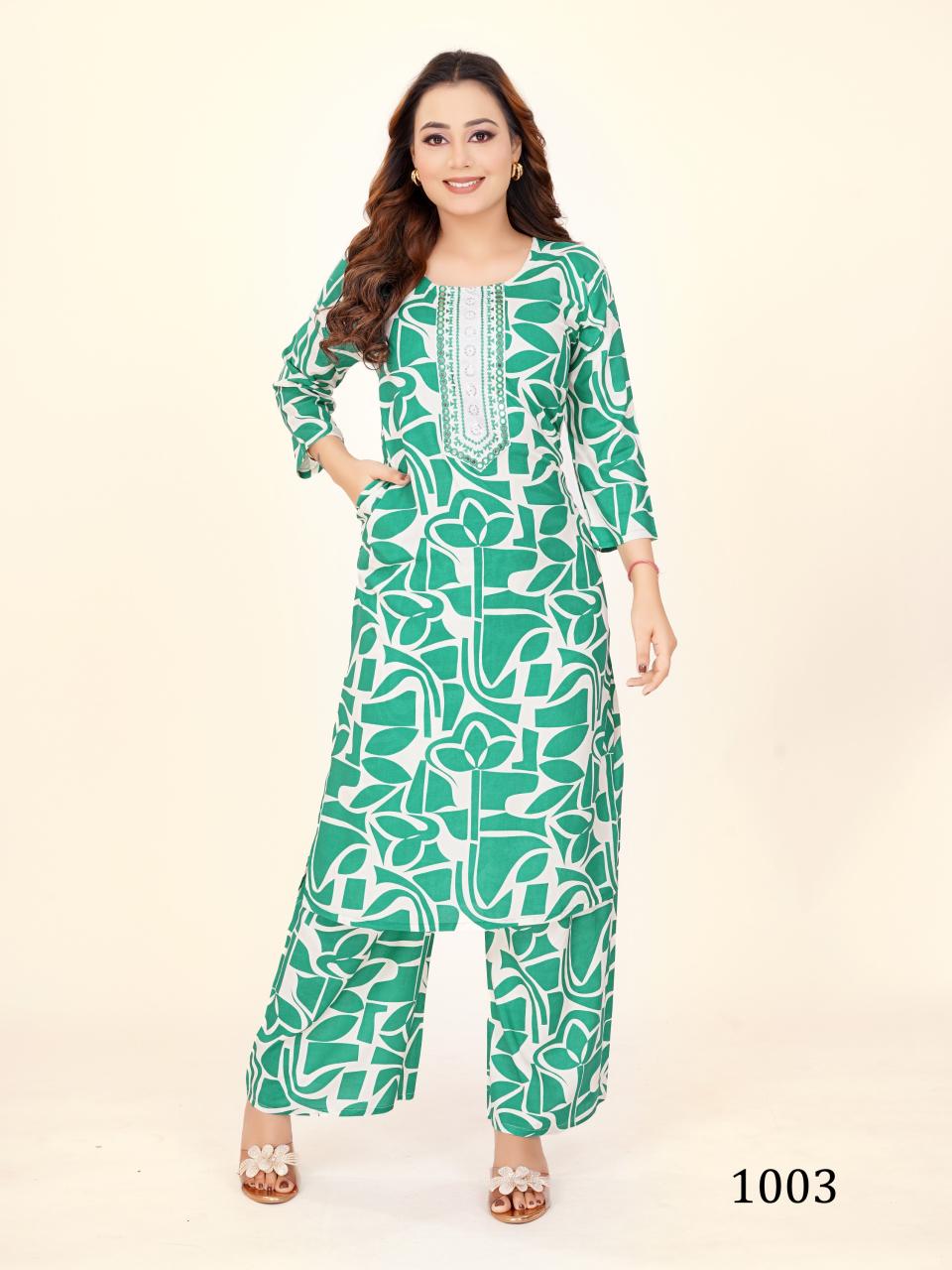 Padmavati Chingari Vol 2 catalog rayon print co ord set