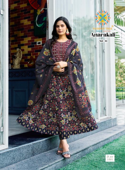 Passion Tree Anarkali vol 1 catalog modern kurtis online india