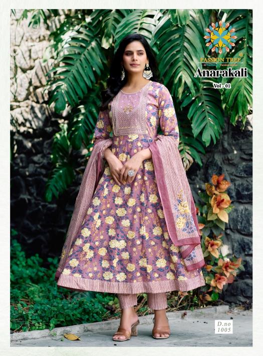 Passion Tree Anarkali vol 1 catalog modern kurtis online india