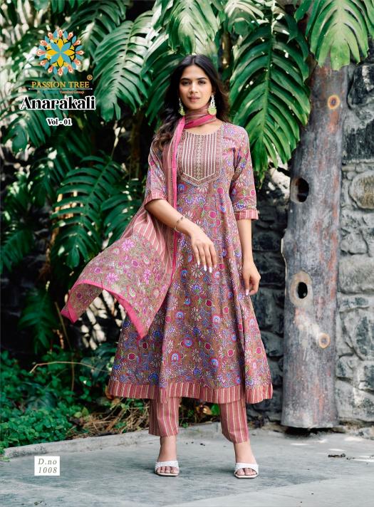 Passion Tree Anarkali vol 1 catalog modern kurtis online india