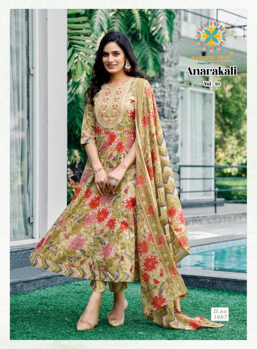 Passion Tree Anarkali vol 1 catalog modern kurtis online india