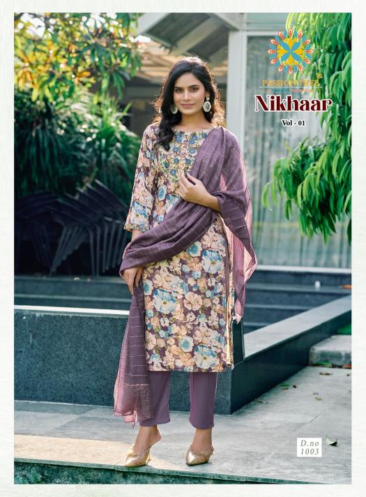 Passion Tree Nikhaar Vol 1 Catalog best brand kurtis in india online
