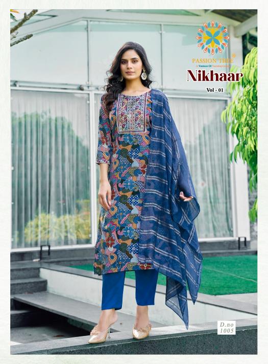 Passion Tree Nikhaar Vol 1 Catalog best brand kurtis in india online