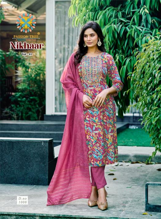 Passion Tree Nikhaar Vol 1 Catalog best brand kurtis in india online