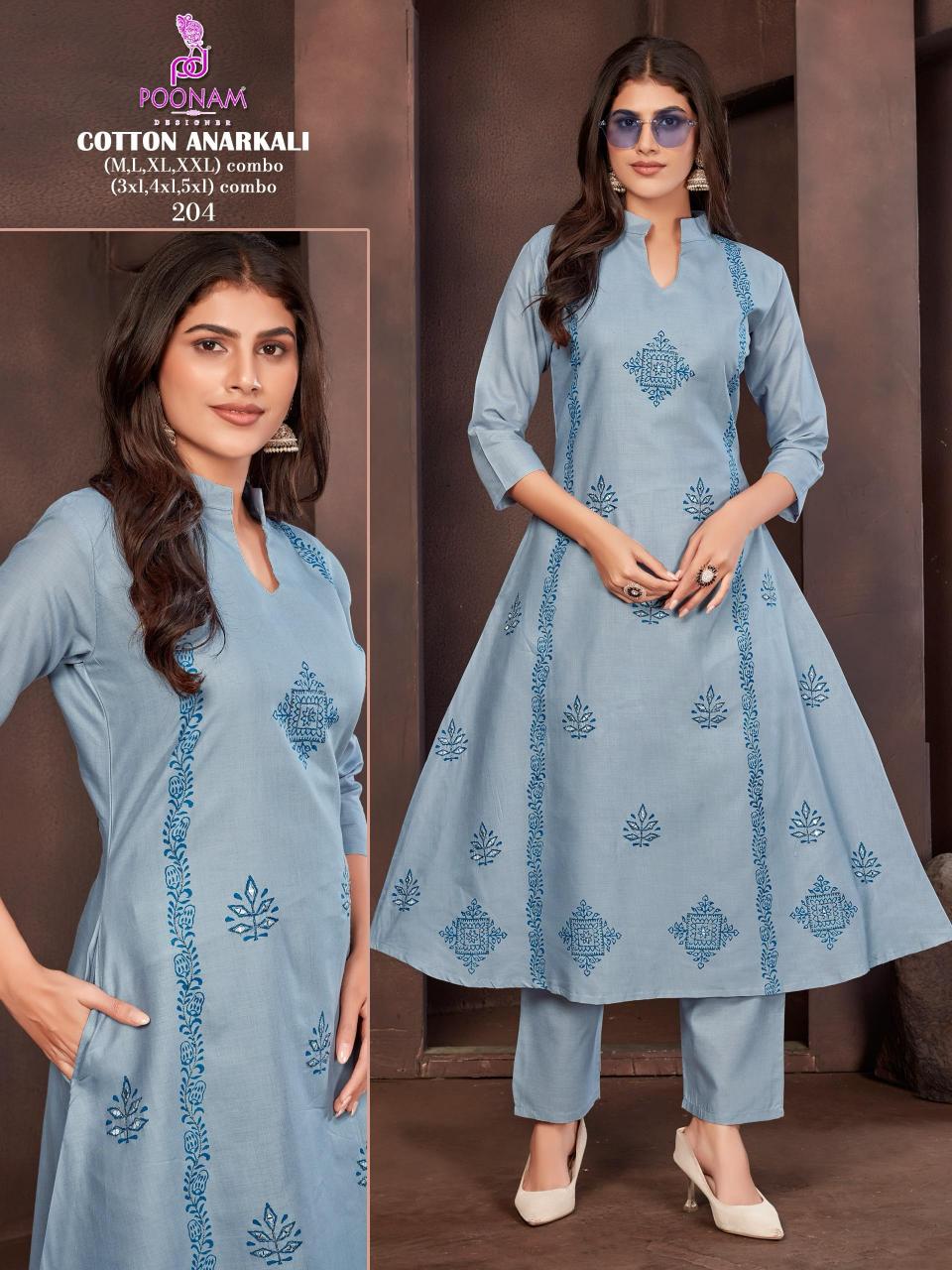 Poonam Cotton Anarkali catalog hsn code for kurti in india