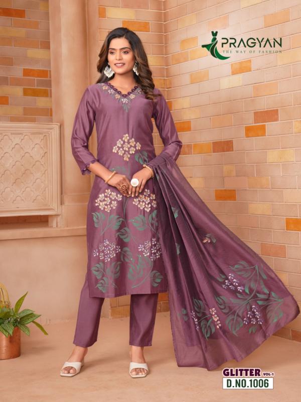 Pragyan Glitter Vol 1 catalog feb india party wear kurtis and pants