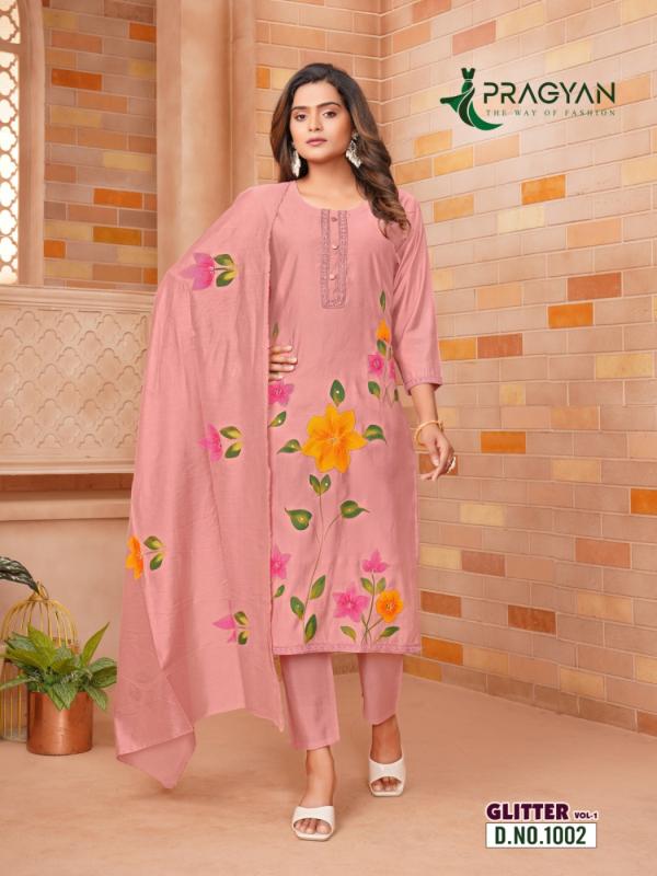 Pragyan Glitter Vol 1 catalog feb india party wear kurtis and pants