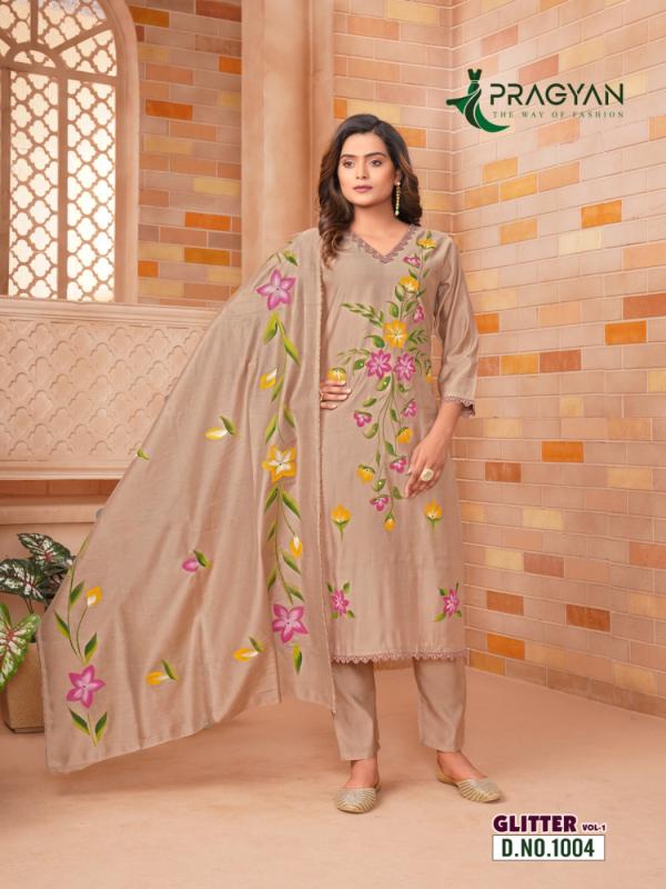 Pragyan Glitter Vol 1 catalog feb india party wear kurtis and pants