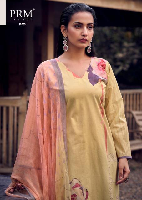 PRM Trendz Aries catalog wholesale cotton dress material in ahmedabad