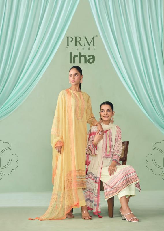PRM Trendz Irha catalog wholesale dress materials from surat mills