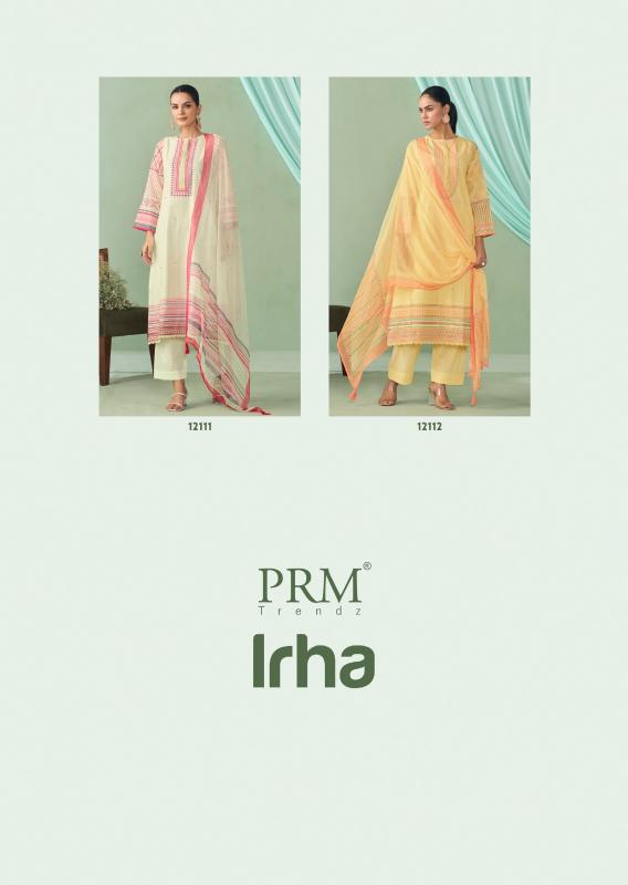 PRM Trendz Irha catalog wholesale dress materials from surat mills