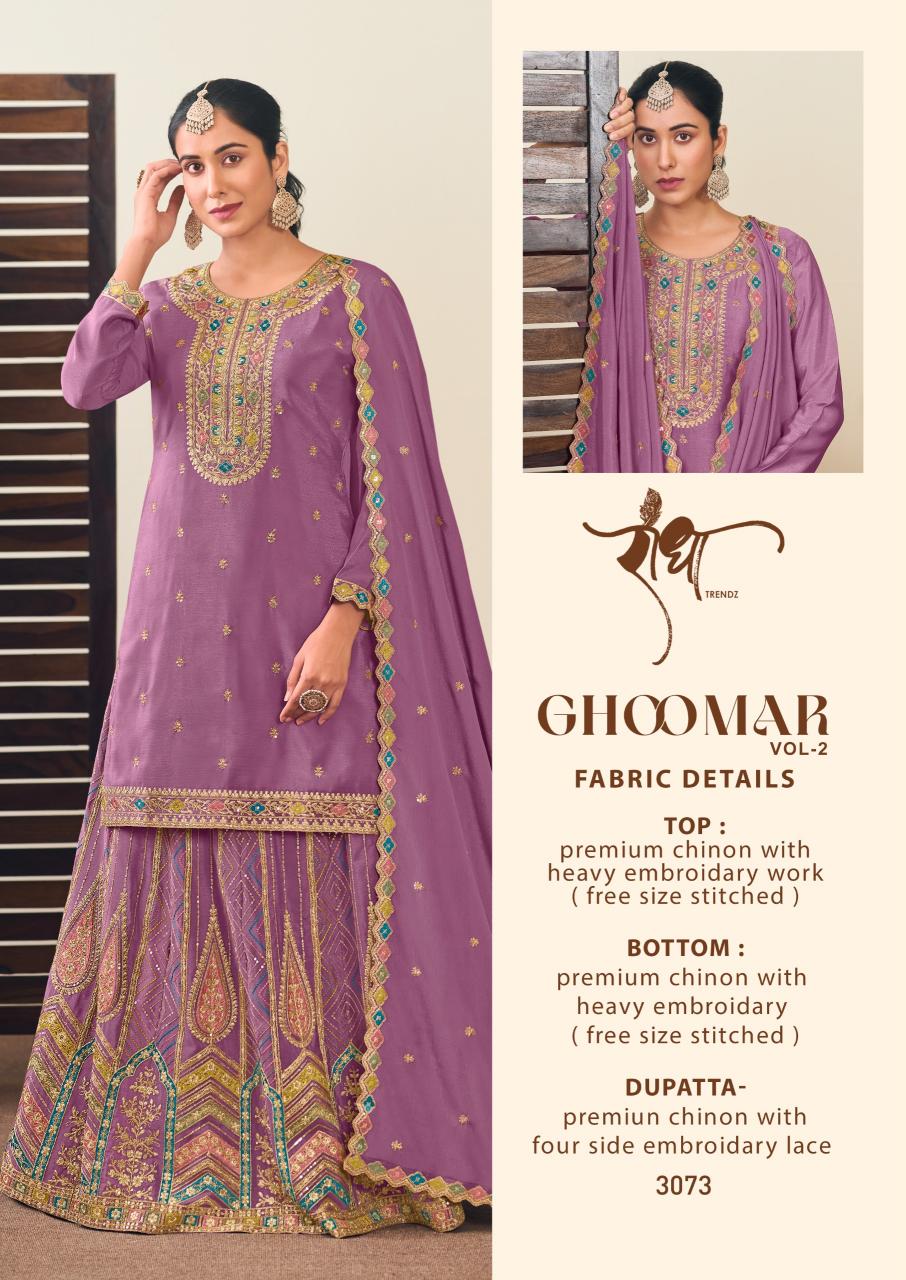 Radha Trendz Ghoomar Vol 2 Catalog pakistani designer wedding suits