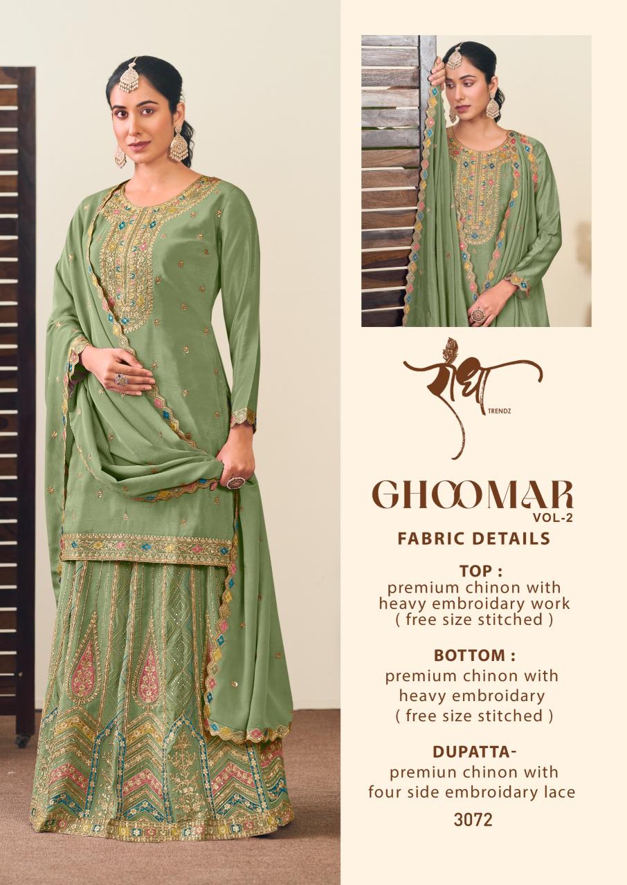 Radha Trendz Ghoomar Vol 2 Catalog pakistani designer wedding suits