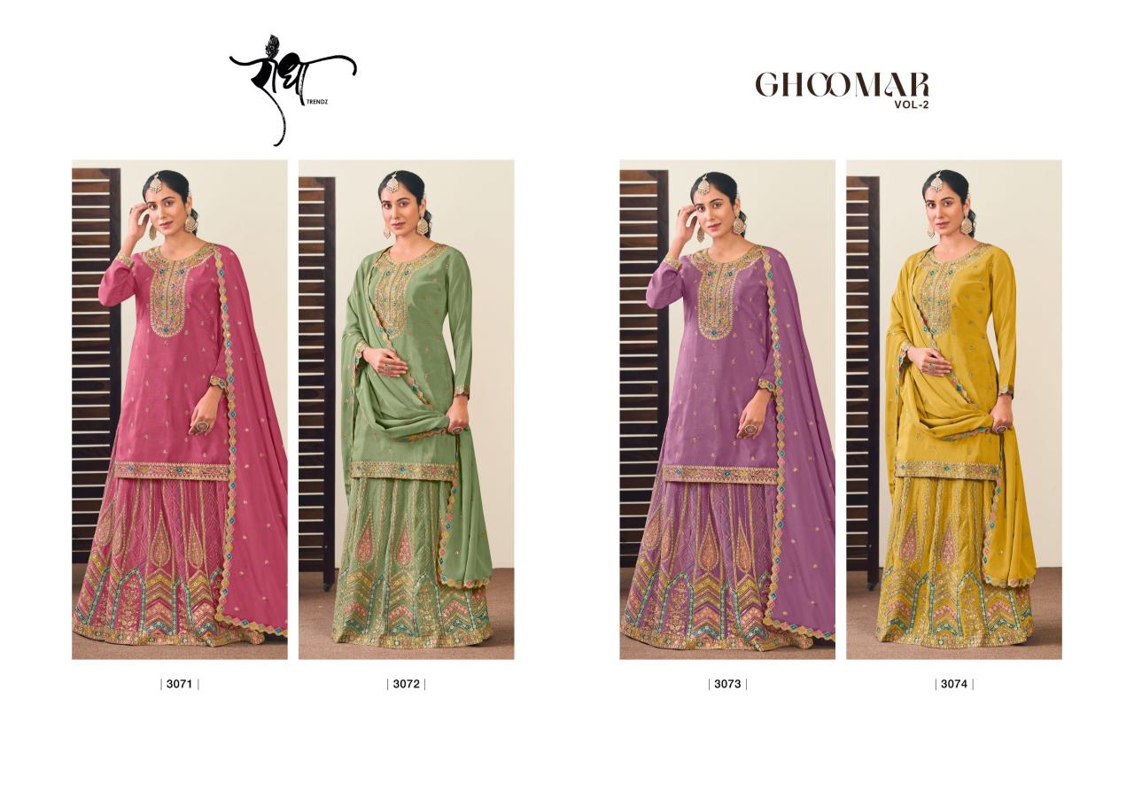 Radha Trendz Ghoomar Vol 2 Catalog pakistani designer wedding suits