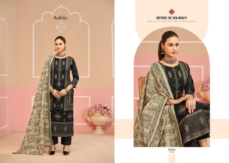 Radhika Azara Black Cherry catalog rajasthani dress material wholesale 