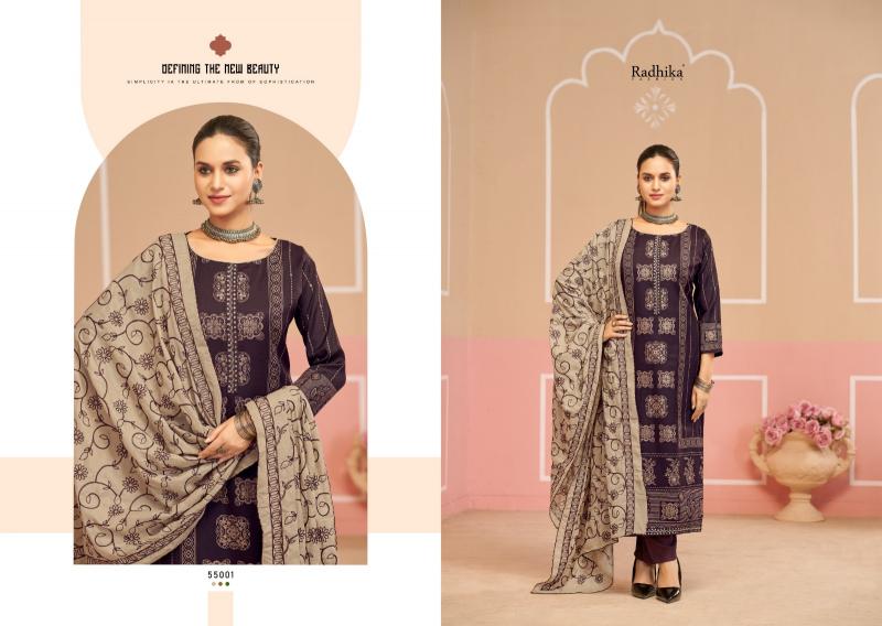 Radhika Azara Black Cherry catalog rajasthani dress material wholesale 