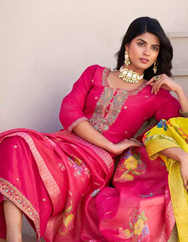 Radhika Lifestyle Albeli Vol 2 catalog mustard yellow kurti online india