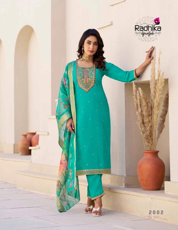 Radhika Lifestyle Albeli Vol 2 catalog mustard yellow kurti online india