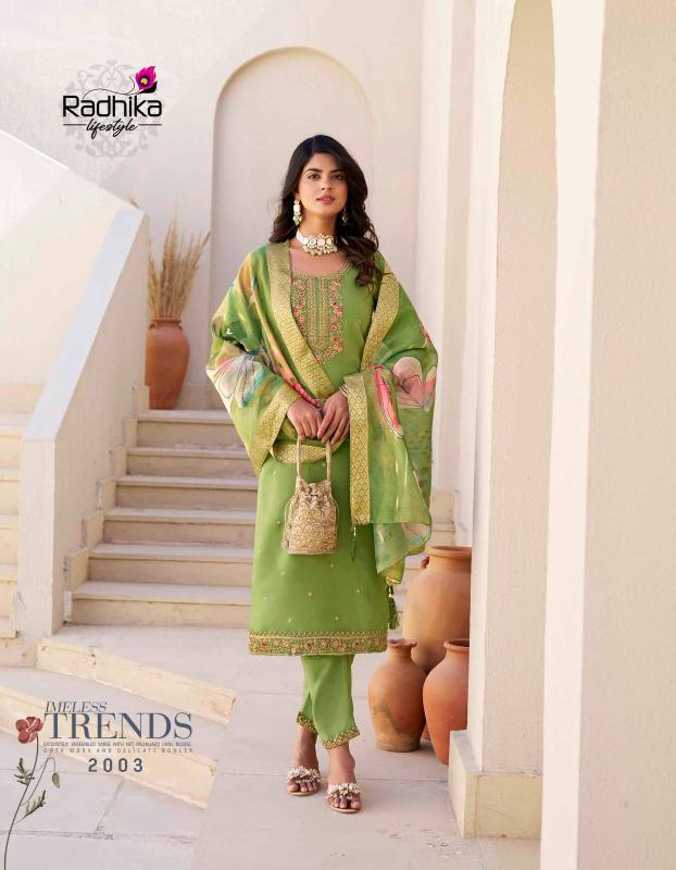 Radhika Lifestyle Albeli Vol 2 catalog mustard yellow kurti online india