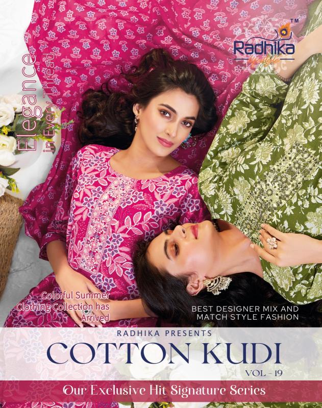 Radhika Lifestyle Cotton Kudi Vol 19 catalog popular kurti brands in india