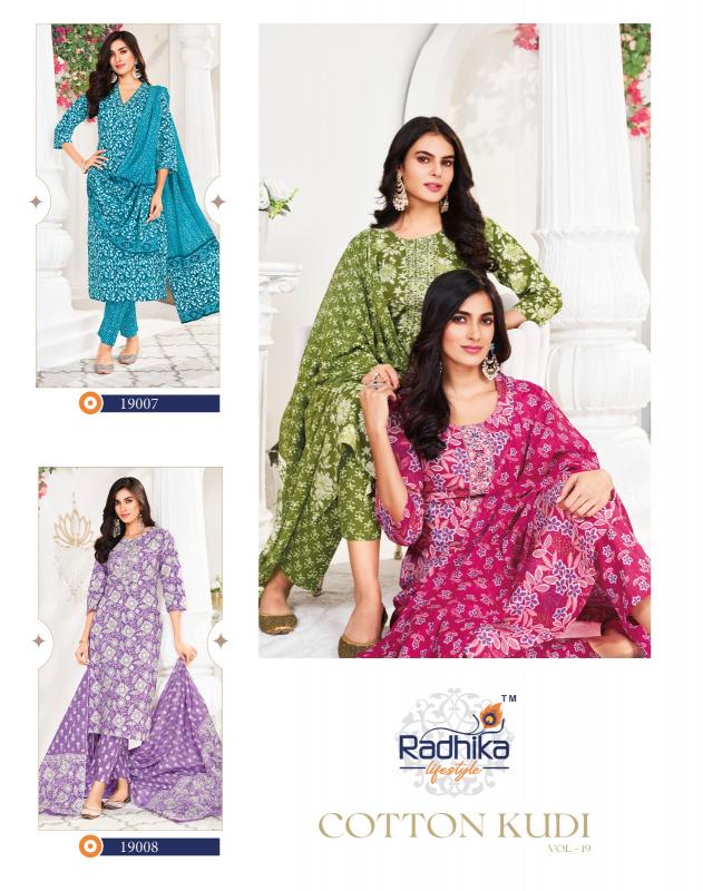 Radhika Lifestyle Cotton Kudi Vol 19 catalog popular kurti brands in india