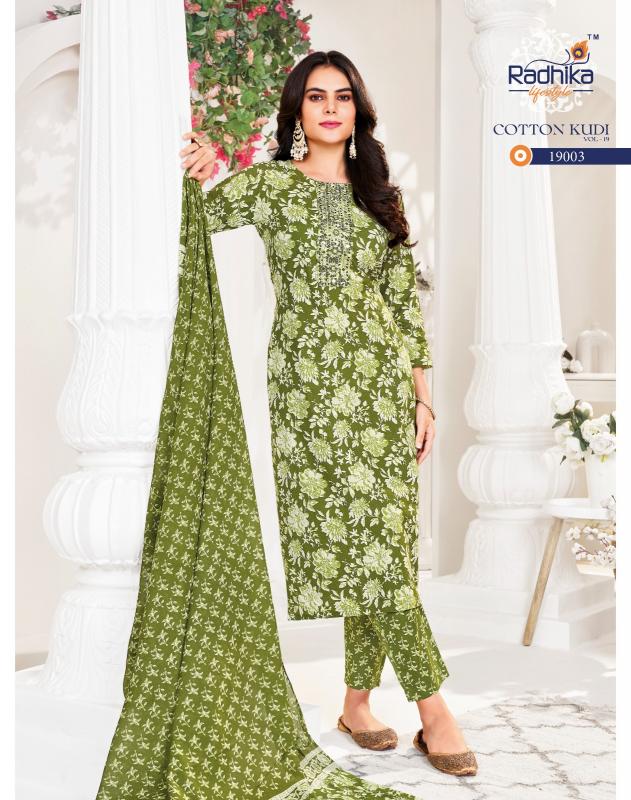 Radhika Lifestyle Cotton Kudi Vol 19 catalog popular kurti brands in india