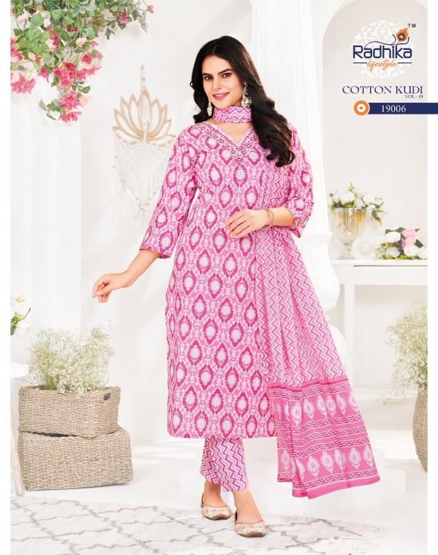 Radhika Lifestyle Cotton Kudi Vol 19 catalog popular kurti brands in india
