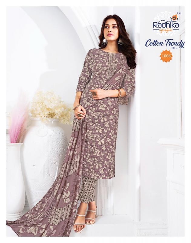 Radhika Lifestyle Cotton Trendy vol 1 catalog ready made kurtis online india 