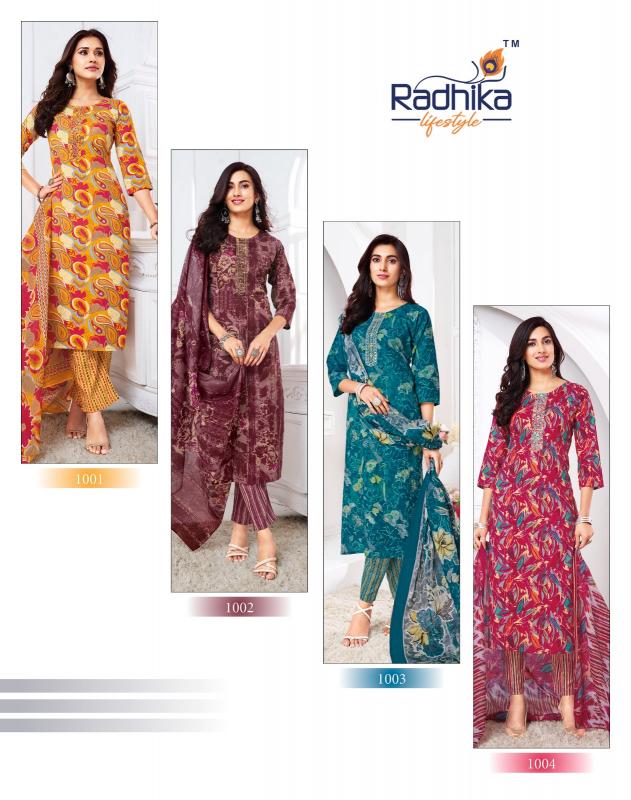 Radhika Lifestyle Cotton Trendy vol 1 catalog ready made kurtis online india 