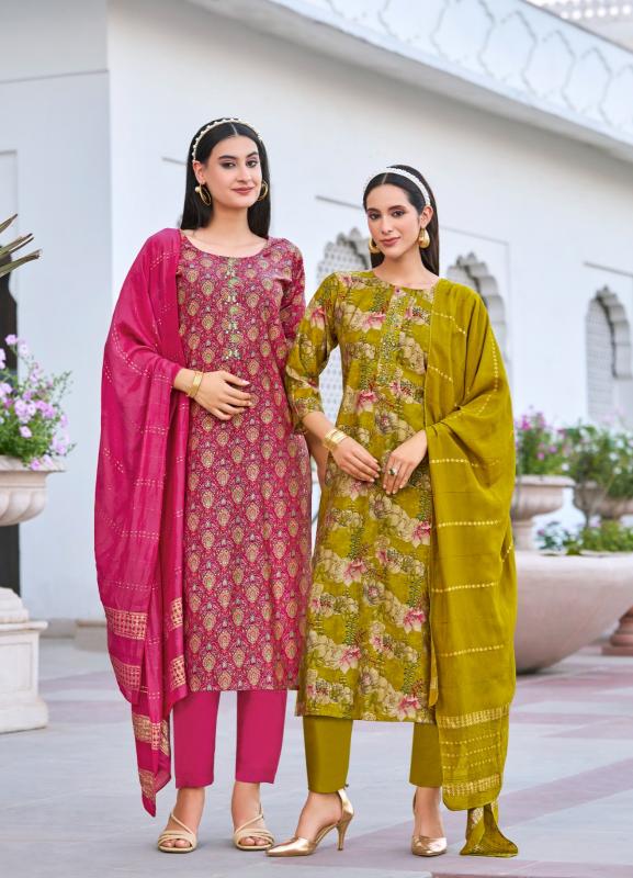 Radhika Lifestyle Satrangi vol 8 catalog synthetic kurtis online india