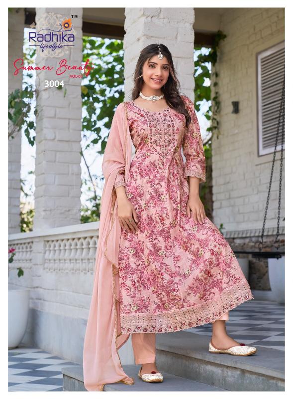 Radhika Lifestyle Summer Beauty Vol 3 catalog new fashion kurtis in india