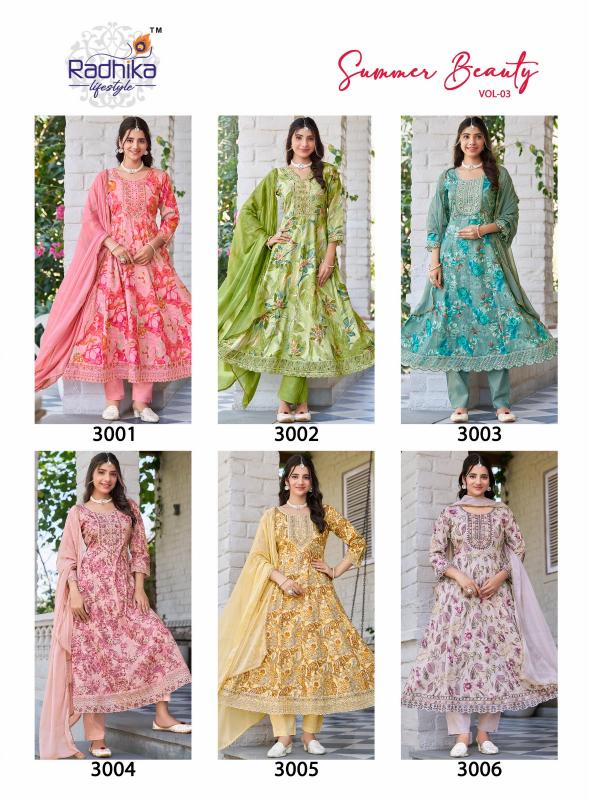Radhika Lifestyle Summer Beauty Vol 3 catalog new fashion kurtis in india