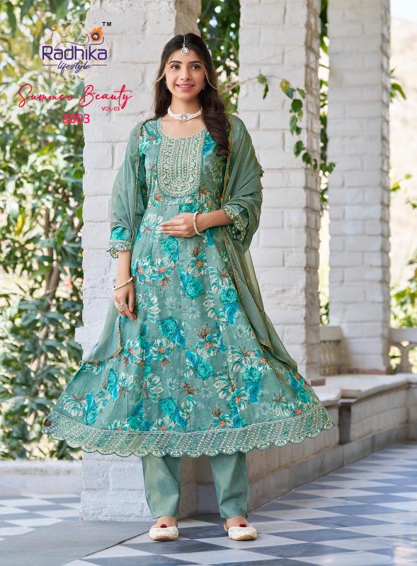 Radhika Lifestyle Summer Beauty Vol 3 catalog new fashion kurtis in india