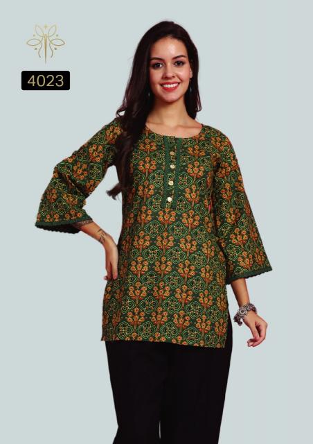Rajnandini Vamika vol 1 catalog cotton short kurtis online india
